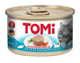 Tomi (Томі) Salmon Superpremium Консерви з лососем для котів та кішок, мус