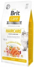 Brit Care (Бріт Кеа) Cat Grain-Free Haircare Healthy & Shiny Coat Беззерновий корм для догляду за шкірою і шерстю котів і кішок з лососем і куркою