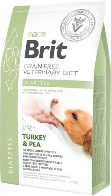 Brit Veterinary Diet (Бріт Ветеринарі Дієт) Diabetes 2 кг Лікувальний корм для собак при цукровому діабеті