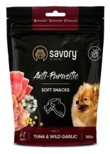 Savory (Сейворі) Soft Snacks Anti Parasite Tuna & Wild Garlic М'які ласощі з антипаразитарним ефектом для собак з тунцем та диким часником img