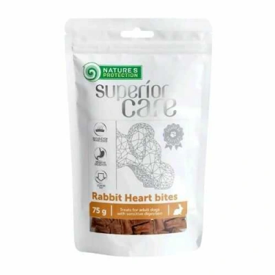 Natures Protection (Натур Протекшн) Superior Care Dog Adult Rabbit Heart Bites Ласощі з кролячими сердечками і куркою для дорослих собак із чутливим травленням