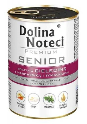 Dolina Noteci (Доліна Нотечі) Premium Senior Консервований корм з телятиною, морквою та чебрецом для собак похилого віку