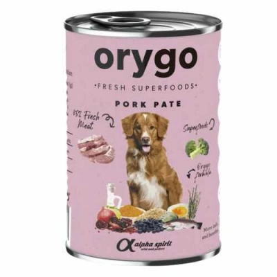 Orygo (Оріго) Pate Dog Adult All Breeds Pork & Broccoli Повнораціонний паштет зі свининою та броколі для дорослих собак різних порід