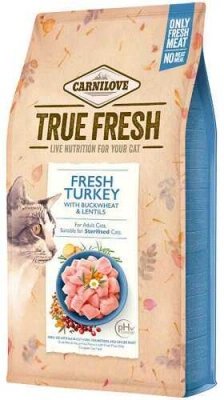 ВИВОДИТЬСЯ З АСОРТИМЕНТУ Carnilove (Карнілав) True Fresh Cat Turkey Беззерновий сухий корм з індичкою для дорослих котів та кішок