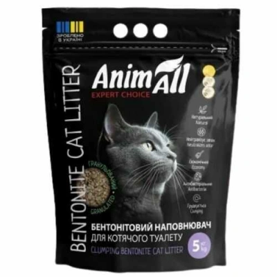 AnimAll (ЕнімАлл) Clumping Bentonite Cat Litter Бентонітовий гранульований наповнювач для котячого туалету