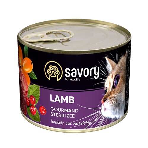 Вологий корм Savory Cat Sterilized Lamb
