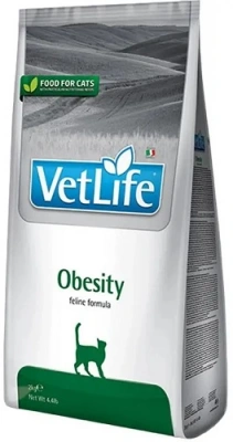 Farmina Vet Life (Фарміна Вет Лайф) Cat Obesity 2 кг Ветеринарна дієта для котів та кішок при ожирінні та надмірній вазі
