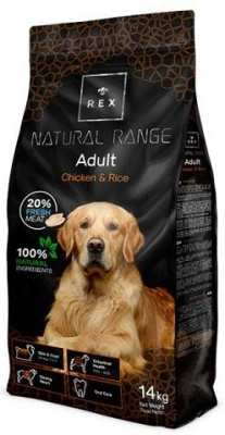 Rex (Рекс) Natural Range Adult Chicken & Rice Сухий корм для дорослих собак зі свіжою куркою і рисом