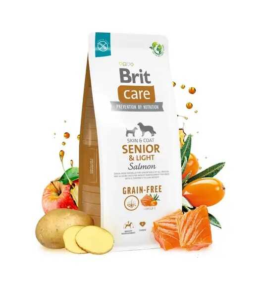 Brit Care Dog Grain-Free Senior & Light Salmon