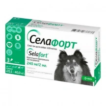 Selafort (Селафорт) Краплі на холку від глистів, бліх, вошей і кліщів для собак 20-40 кг img