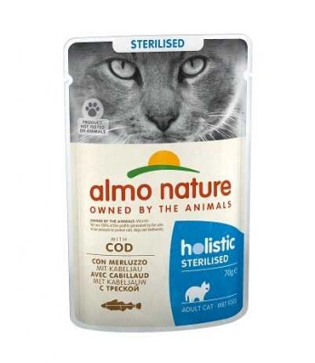 Almo Nature (Альмо Натюр) Holistic Functional Cat Sterilised Вологий корм для стерелізованих кішок з тріскою