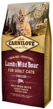 Carnilove (Карнілав) Cat Lamb & Wild Boar Sterilised Корм ​​для стерилізованих котів і кішок з ягням і м'ясом дикого кабана