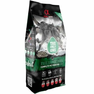 Alpha Spirit (Альфа Спіріт) The Only One Free Range Duck For Dog Беззерновий сухий корм зі свіжими м'ясом і рибою для собак усіх порід