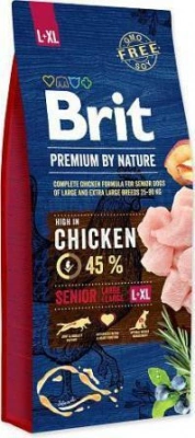 Brit Premium (Бріт Преміум) Dog Senior L + XL Корм ​​для літніх собак великих порід з куркою