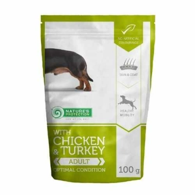 Natures Protection (Натур Протекшн) Dog Adult Optimal Condition Chicken & Turkey Вологий корм з куркою й індичкою для дорослих собак малих порід