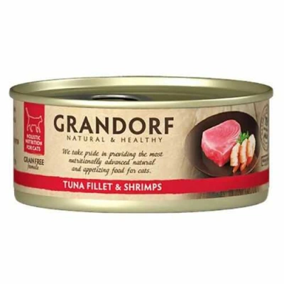 Grandorf (Грандорф) Cat Adult Grain Free Tuna Fillet & Shrimps Вологий корм з тунцем і креветками для дорослих котів і кішок