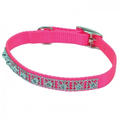 Coastal (Костал) Jeweled Нейлоновий нашийник для собак з прикрасою, фламінго, 1 см/25 см