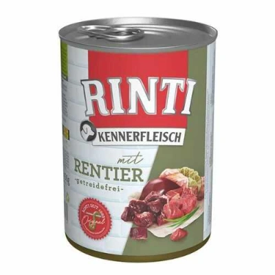 Rinti (Рінті) Kennerfleisch Dog Adult Reindeer Беззерновий вологий корм з олениною для дорослих собак різних порід