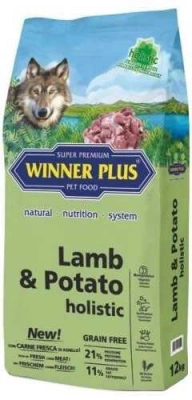 Winner Plus (Віннер Плюс) Holistic Lamb & Potato Гіпоалергенний беззерновий корм для собак з ягням і картоплею