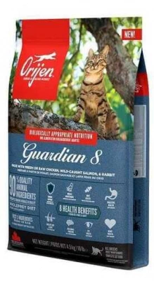 Orijen Guardian 8 (Оріджен Гвардіан 8) Cat Сухий беззерновий корм з птицею, рибою та кроликом для котів та кошенят
