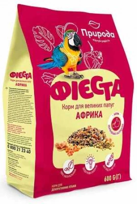 Природа Фієста Африка Повноцінний вітамінізований корм для великих папуг