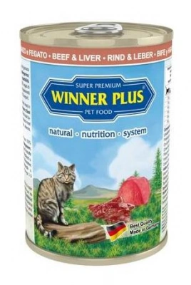 Winner Plus (Віннер Плюс) Super Premium Cat Beef & Liver Консерви для котів і кішок з яловичиною та печінкою