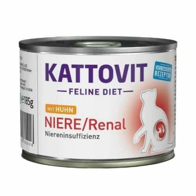 Kattovit (Каттовіт) Veterinary Niere Renal Chicken Wet Дієтичний вологий корм з куркою для котів із захворюваннями нирок