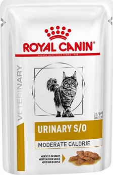 Лечебный влажный корм Роял Канин Urinary S/O Moderate Calorie для кошек