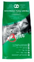 Better (Беттер) Adult Chicken & Turkey & Rice Сухий з куркою, індичкою та рисом для котів та кішок img