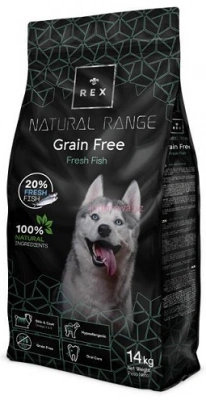 Rex (Рекс) Natural Range Grain Free Adult Fish Беззерновий корм для дорослих собак зі свіжою рибою