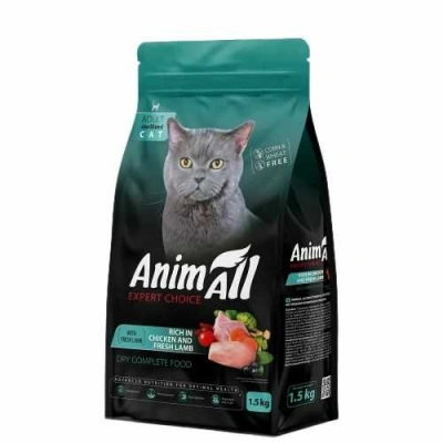 AnimAll (ЕнімАлл) Cat Adult Sterilized Chicken & Lamb 1,5 кг Сухий корм з куркою та ягням для стерилізованих котів і кішок