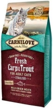 Carnilove (Карнілав) Cat Fresh Carp & Trout Sterilised Беззерновий корм для стерилізованих котів і кішок з коропом і фореллю