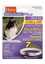 Hartz (Хартц) Ultra Guard Plus Flea & Tick Нашийник від кліщів, бліх, блошиних яєць та личинок на 7 місяців для котів та кошенят світловідбиваючий