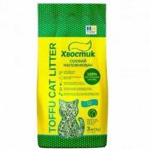 Хвостик Toffu Cat Litter Mint Соєвий наповнювач з ароматом м'яти для котячого туалету img