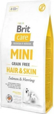 Brit Care (Бріт Кеа) Mini Hair Skin 400 гр Беззерновий гіпоалергенний корм для маленьких собак з лососем