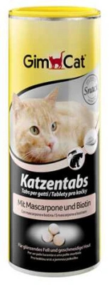 GimCat (ДжимКет) Katzentabs Mascarpone Biotin Вітаміни для для котів та кішок маскарпоне + біотин
