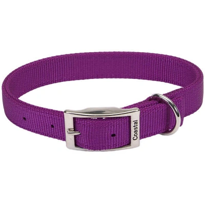 Coastal (Костал) Double Ply Подвійний нейлоновий нашийник для собак, пурпурний, 2,5 см/60 см