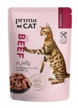 PrimaCat (ПрімаКет) Beef in Jelly Вологий корм для котів і кішок з яловичиною в желе img
