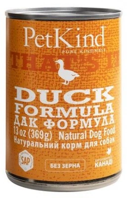 PetKind (ПетКайнд) Duck Formula Консервований беззерновий корм для собак з качкою