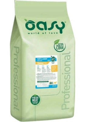 Oasy (Озі) Lifestage Dog Puppy & Junior Medium breed Chicken Professional Сухий корм з куркою для цуценят середніх порід