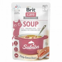 Brit Care (Бріт Кеа) Cat Soup Salmon Суп з лососем для дорослих котів і кішок img