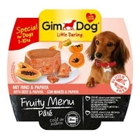 GimDog LD Fruity Консерви для собак паштет з яловичиною і папайя 100 гр img