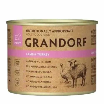 Grandorf (Грандорф) Puppy Grain Free Lamb & Turkey Вологий корм з ягням та індичкою для цуценят різних порід