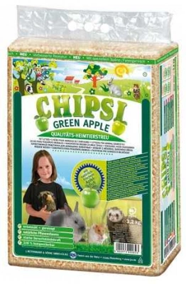 Chipsi (Чіпсі) Green Apple Тирса для гризунів з ароматом яблука 3,2 кг