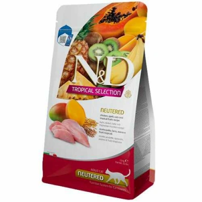 Farmina (Фарміна) N&D Tropical Selection Cat Adult Neutered Chicken Сухий корм з куркою і тропічними фруктами для дорослих котів і кішок