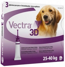 Vectra 3D (Вектра 3Д) Краплі на холку проти бліх та кліщів для собак 25-40 кг