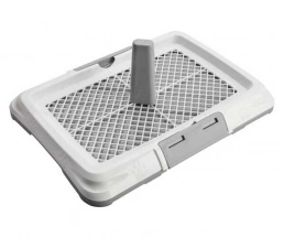 AnimAll (ЕнімАлл) Dog Toilet CNR-128 S Туалет для собак та цуценят під пелюшку з решіткою і стовпчиком, сірий img