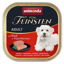 Animonda (Анімонда) Vom Feinsten Beef & Turkey Hearts Консервований корм з яловичиною та серцем індички для собак img