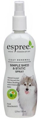 Espree (Еспрі) Espree Simple Shed & Static Spray Спрей-антистатик від випадіння шерсті у собак