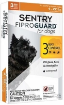 FiproGuard (Фіпрогард) Sentry Краплі від бліх, кліщів та вошей для собак 2-10 кг img